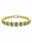 PL111 PULSERA TUPIDA EN ORO 18 KILATES