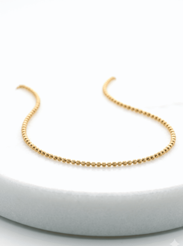CAD018 CADENA MILITAR EN ORO ITALIANO