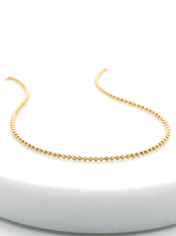CAD019 CADENA MILITAR EN ORO ITALIANO