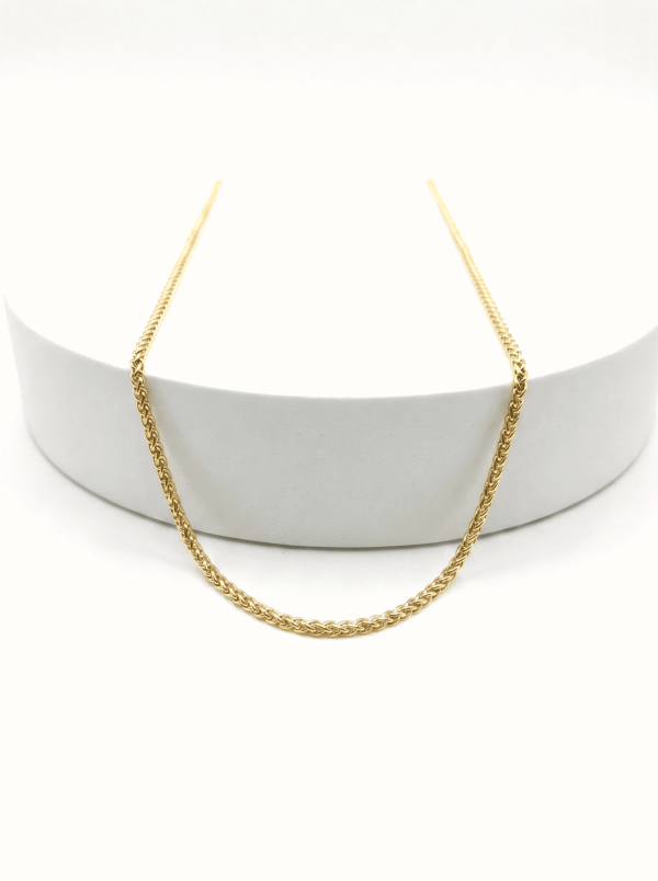 CAD035 CADENA ESPIGA EN ORO ITALIANO