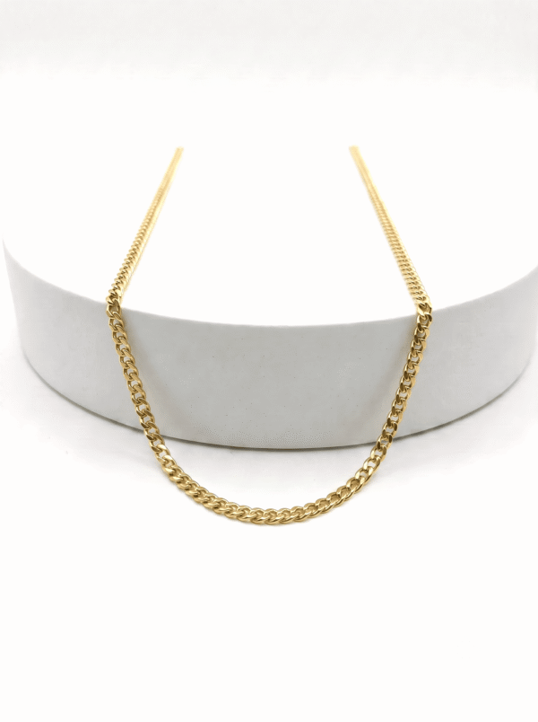 CAD037 CADENA CUBANA EN ORO ITALIANO