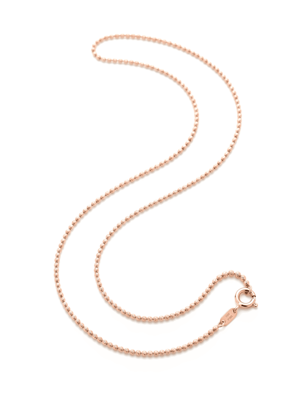 CAD041 CADENA MILITAR  EN ORO ROSA