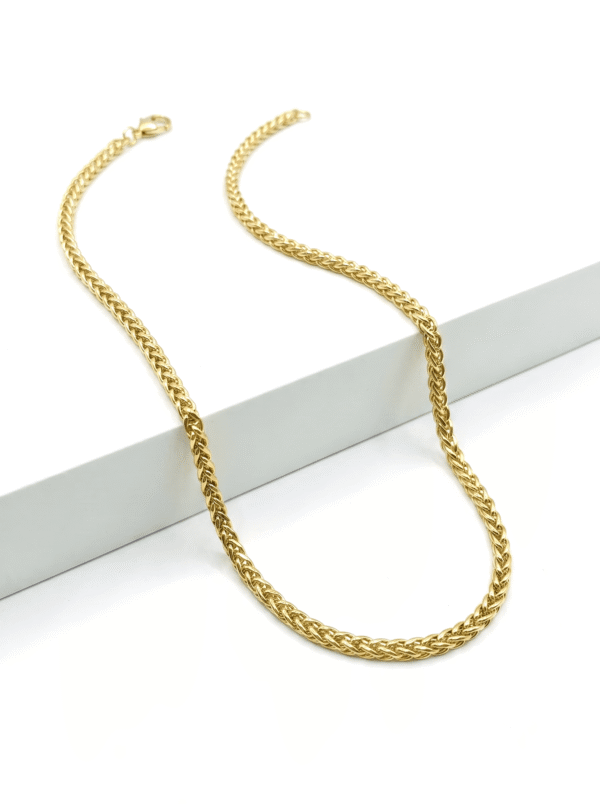 CAD042 CADENA ESPIGA EN ORO ITALIANO