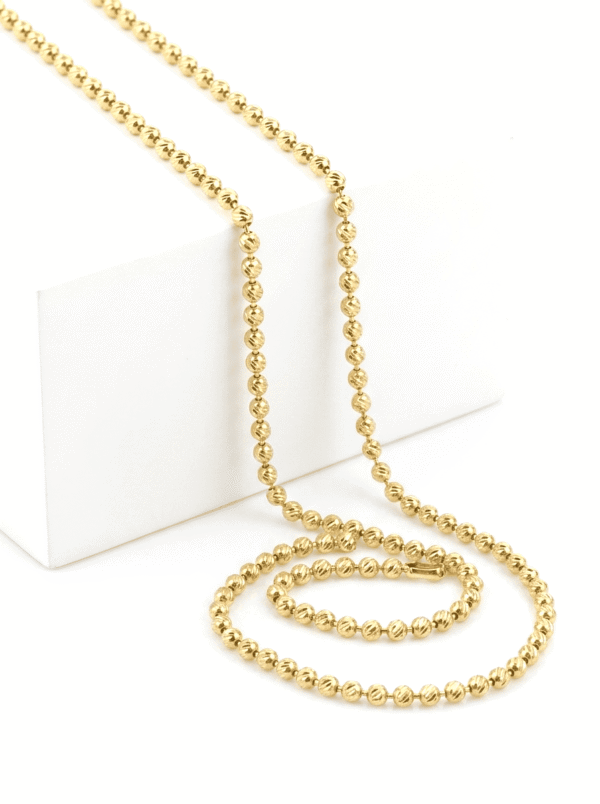 CAD056 CADENA MILITAR EN ORO ITALIANO