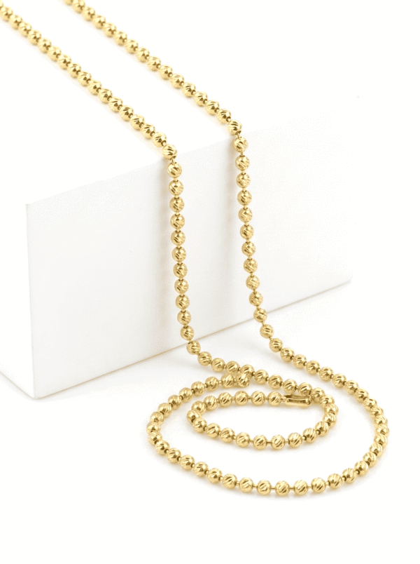 CAD058 CADENA MILITAR EN ORO 18 KILATES
