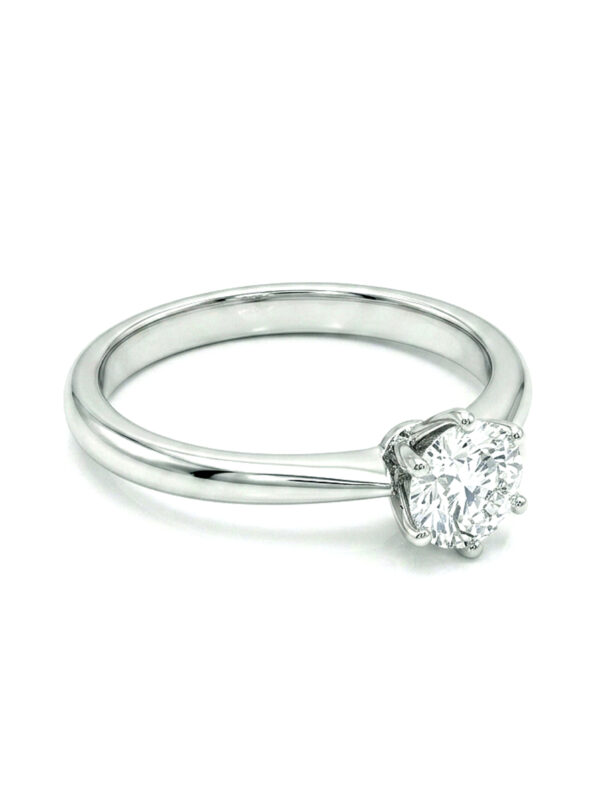 H250 ANILLO SOLITARIO CON DIAMANTE EN ORO BLANCO