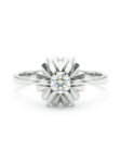 H136 ANILLO EN ORO BLANCO CON DIAMANTE