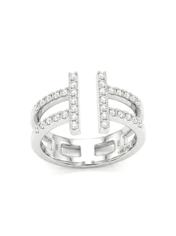 H259 ANILLO CON DIAMANTES EN ORO BLANCO