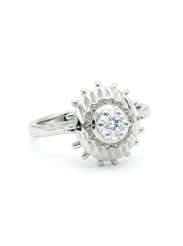 S66 ANILLO CON DIAMANTE EN ORO BLANCO