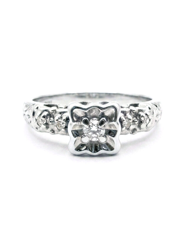 S8 ANILLO CON DIAMANTE EN ORO BLANCO