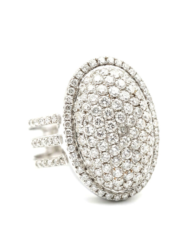 H273 ANILLO CON DIAMANTES EN ORO BLANCO