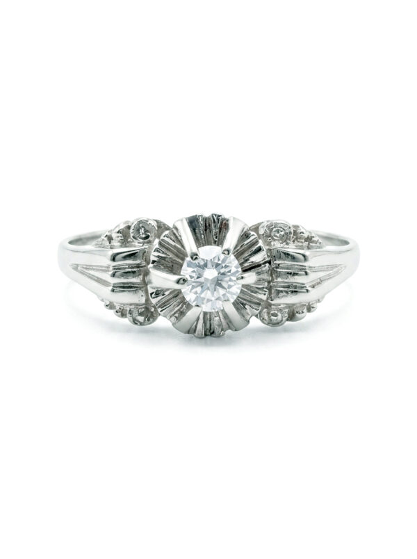 H68 ANILLO EN ORO BLANCO CON DIAMANTE