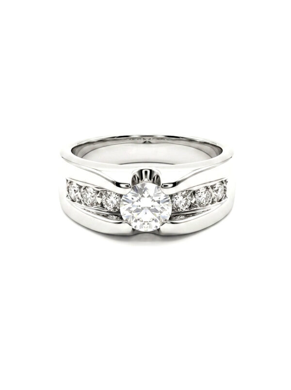 H246 ANILLO CON DIAMANTES EN ORO BLANCO
