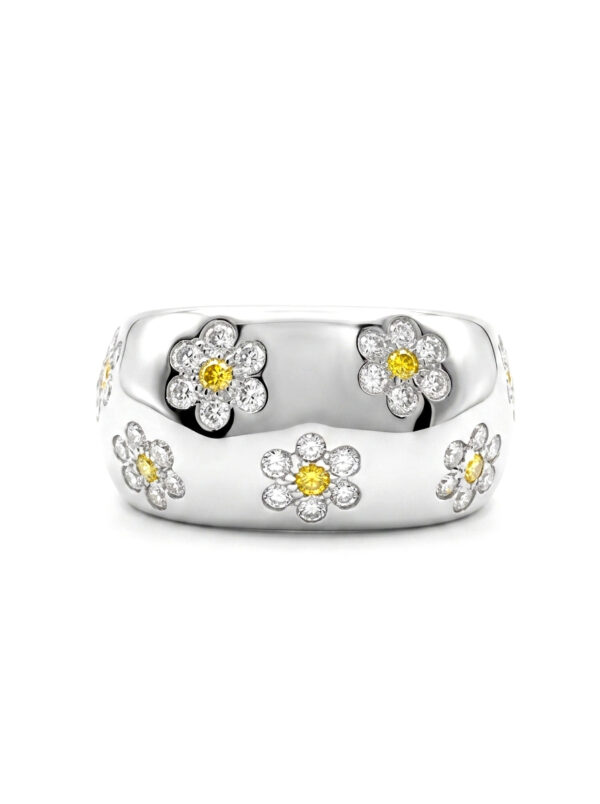 H90 ANILLO EN ORO BLANCO CON DIAMANTES