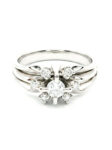H244 ANILLO DÚO CON DIAMANTES EN ORO BLANCO