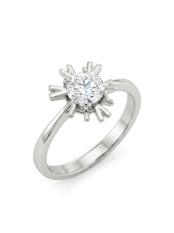 H215 ANILLO CON DIAMANTE EN ORO BLANCO