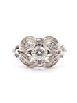 H132 ANILLO EN ORO BLANCO CON DIAMANTES