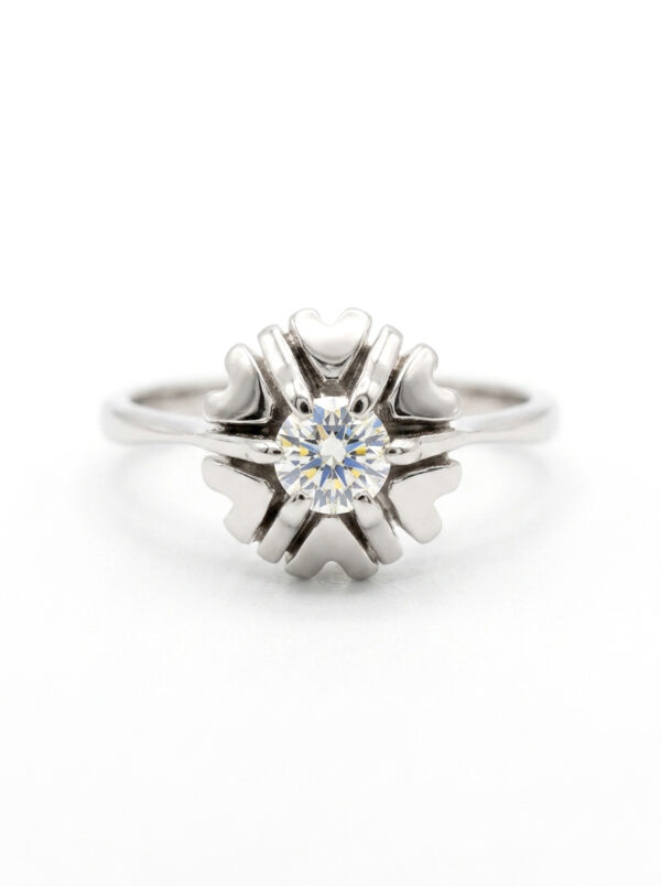 S17 ANILLO CON DIAMANTE EN ORO BLANCO