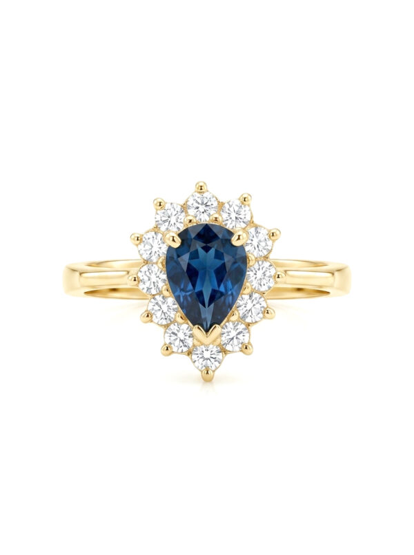 H233 ANILLO CON ZAFIRO EN ORO