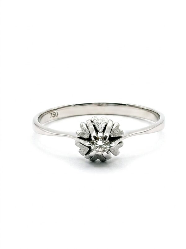 S3 ANILLO CON DIAMANTE EN ORO BLANCO
