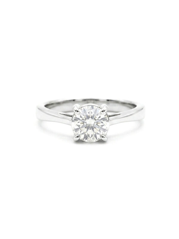 S438 ANILLO CON DIAMANTE EN ORO BLANCO