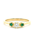 S598 ANILLO ESMERALDA EN ORO