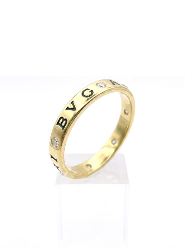 S599 ANILLO BV CON DIAMANTES EN ORO AMARILLO