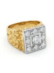 H192 ANILLO BICOLOR CON DIAMANTES