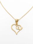 DJ159 DIJE CORAZÓN EN ORO 18 KILATES