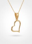 DJ170 DIJE CORAZÓN EN ORO 18 KILATES