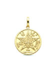 GNO005 DIJE PENTAGRAMA EN ORO 18 KILATES