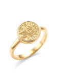 GNO013 ANILLO DAMA PENTAGRAMA EN ORO 18 KILATES