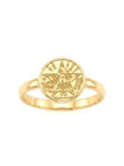 GNO015 ANILLO PENTAGRAMA PARA DAMA EN ORO 18 KILATES