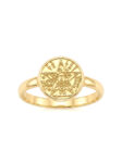 GNO016 ANILLO PENTAGRAMA PARA DAMA EN ORO 18 KILATES