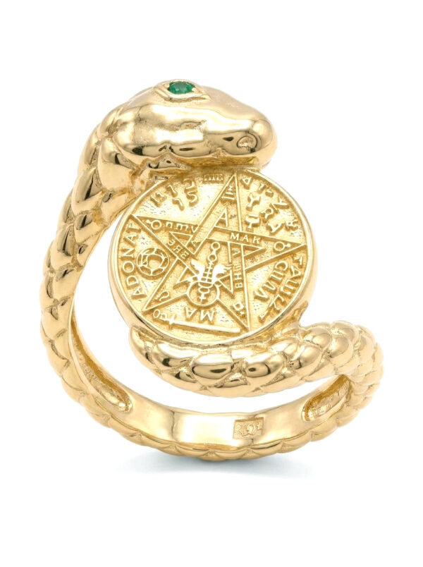 GNO017 ANILLO SERPIENTE EN ORO 18 KILATES