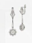 H15 PENDIENTES EN ORO BLANCO CON DIAMANTES
