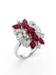 H263.1 ANILLO RAMILLETE EN ORO BLANCO