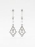 H265 ARETES CON DIAMANTES EN ORO BLANCO