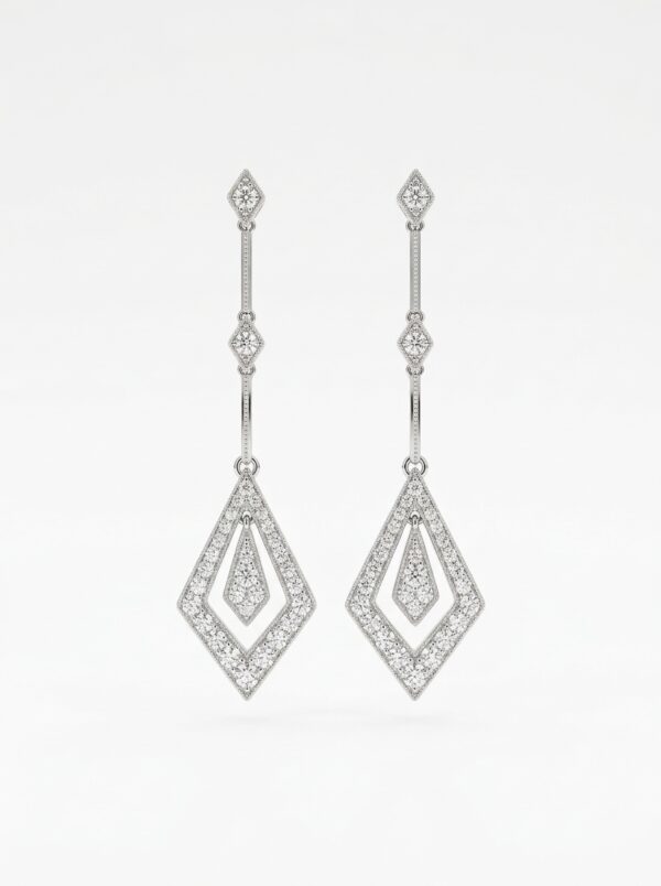 H265 ARETES CON DIAMANTES EN ORO BLANCO