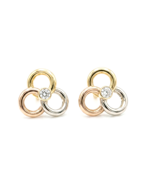 TOP008 TOPOS TRICOLOR EN ORO 18 KILATES