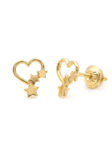 TOP011 TOPOS CORAZÓN EN ORO 18 KILATES