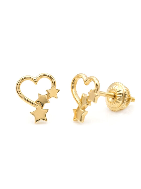 TOP011 TOPOS CORAZÓN EN ORO 18 KILATES