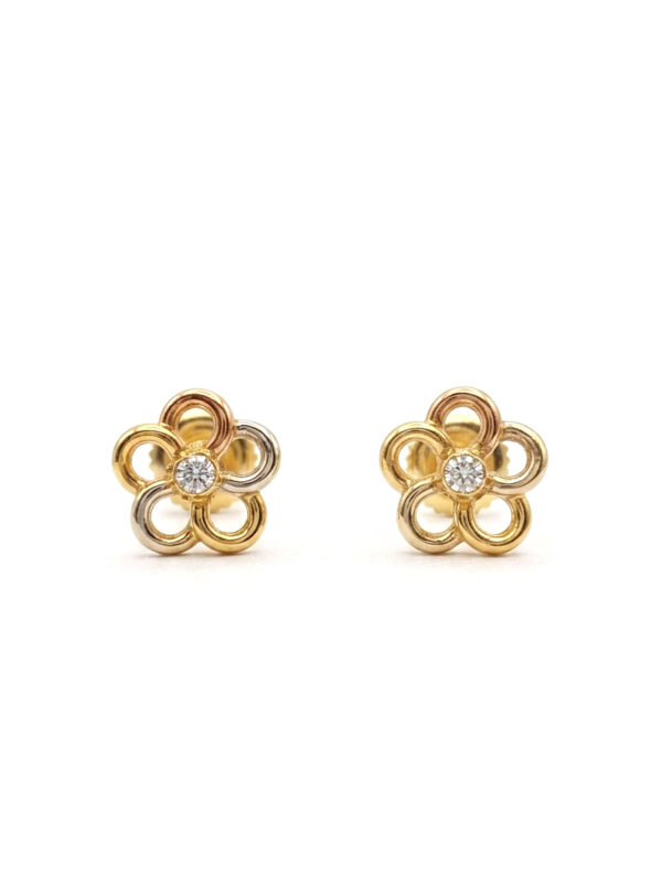 TOP013 TOPOS TRICOLOR EN ORO 18 KILATES