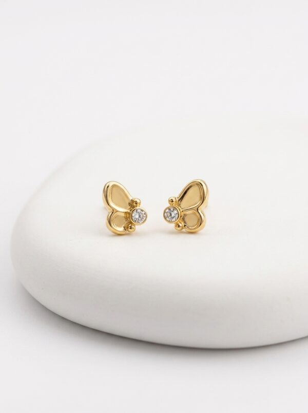 TOP021 TOPOS MARIPOSA EN ORO 18 KILATES