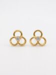 TOP026 TOPOS FLOR EN ORO 18 KILATES