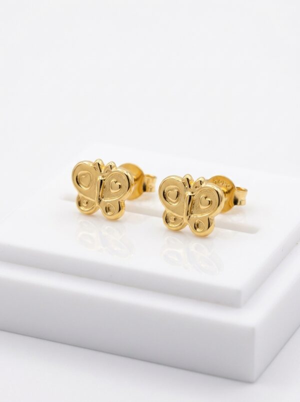 TOP049 TOPOS MARIPOSA EN ORO 18 KILATES