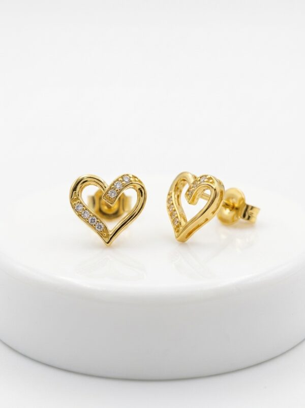 TOP056 TOPOS CORAZÓN EN ORO 18 KILATES