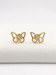 TOP057 TOPOS MARIPOSA EN ORO 18 KILATES