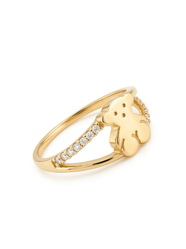 ANLA096 ANILLO OSITO T EN ORO 18 KILATES