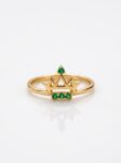 ANLA126 ANILLO CORONITA EN ORO 18 KILATES